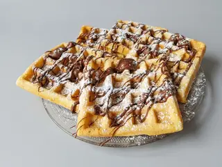 Waffle con arance fresche