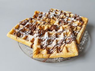 Waffle con arance fresche