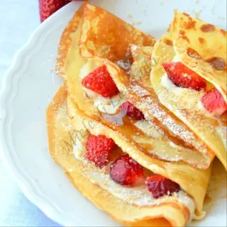 Crêpe fragole fresche