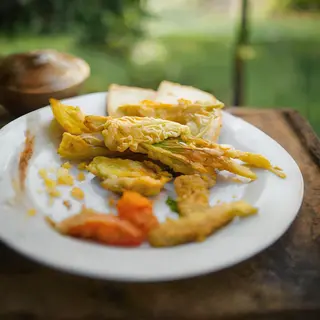 Tempura fritture flower