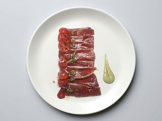 Carpaccio di tonno marinato