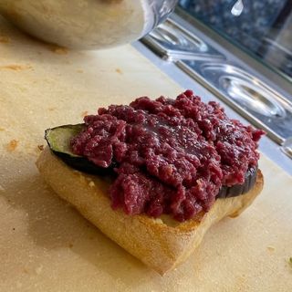 Panino con Tartare di Cavallo