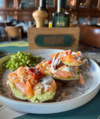 Avocado toast salmon