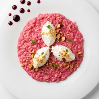 RISOTTO BARBABIETOLA  E STRACIATELLA