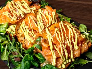 Avocado toast salmon