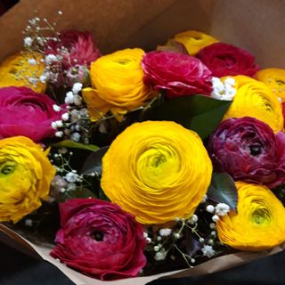 bouquet di ranocoli colorati