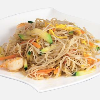 W050 - Spaghetti di riso con gamberi 