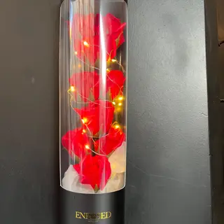 Artificial Red Rose with Light 