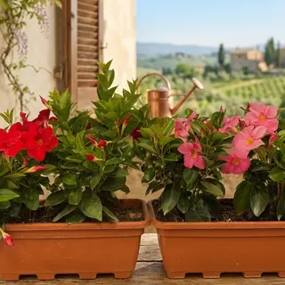 pianta vaschetta Dipladenia ( 2 cestini )