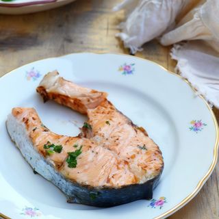 Filetto di Salmone al salmoriglio