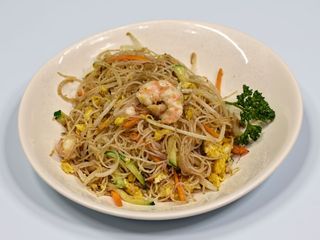 Spaghetti di riso con gamberi e verdure-204