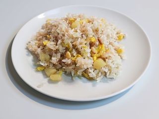 187. Riso con ananas