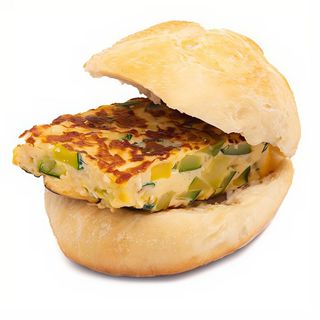 Rosetta con frittatina di zucchine