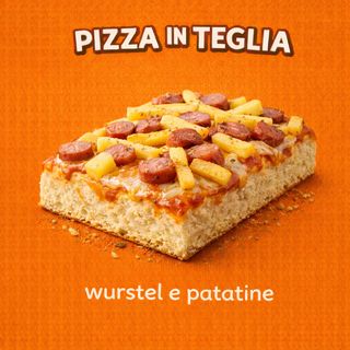 pizza wrustel e patatine