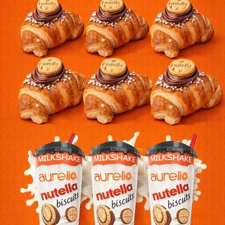 Combo box nutella party - 6 cornetti alla nutella e 3  latte e nutella