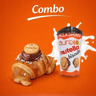Combo Cornetto e milkshake (cornetto nutella e milkshake nutella)