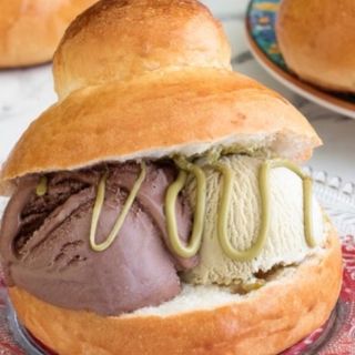 Brioche con gelato
