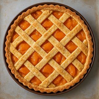 Crostata con marmellata di albicocca 