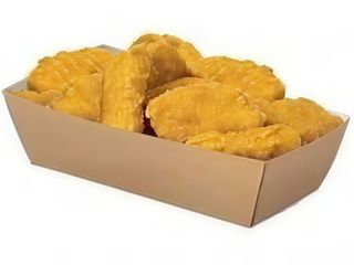 Nuggets di pollo e patatine