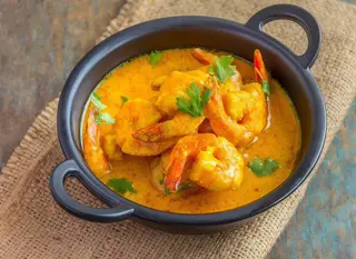 Gamberi al curry