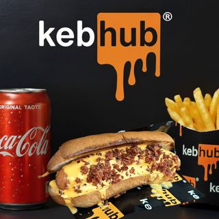 Hot dog cheddar e bacon menu