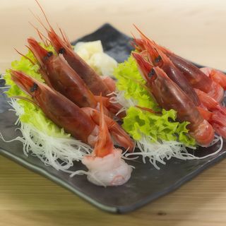 Amaebi sashimi