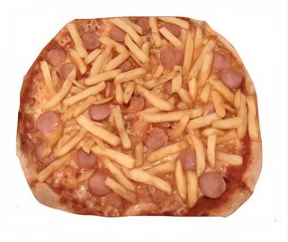 Pizza Wurstel e patatine