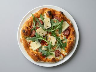 7. Salsiccia piccante, scarola e mozzarella - un pezzo