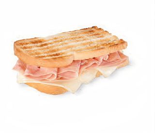 Toast cotto e formaggio