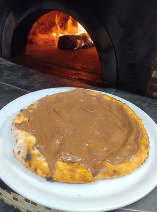 Pizza con Nutella