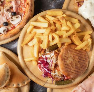 Menù panino kebap con patate al forno