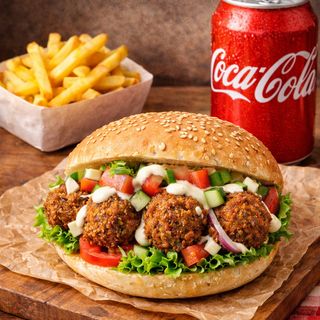 Menù panino falafel