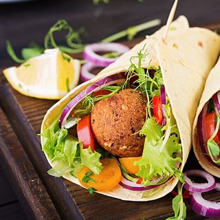 Menù piadina falafel