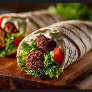 Piadina falafel con mozzarella