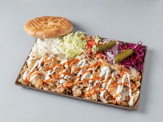 Piatto kebap con patente al forno
