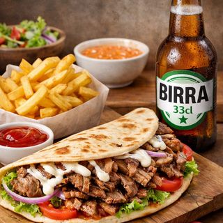 Menu piadina con birra