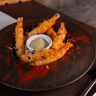 Gamberi in tempura di panko