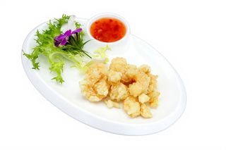 48-Gamberi con sesamo e maionese