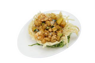 39-Nido di rondine con pollo e gamberi