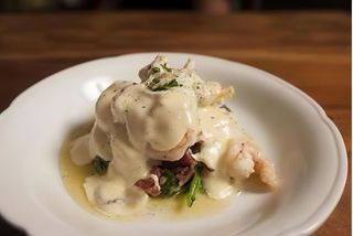 Gamberi in salsa bianca