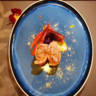 81B Gunkan bignè gamberi rossi