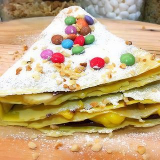 Crepe con crema di pistacchio