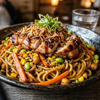 Ramen pollo saltati