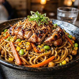 Ramen pollo saltati