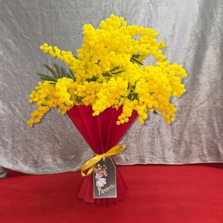 Box mimosa con tag