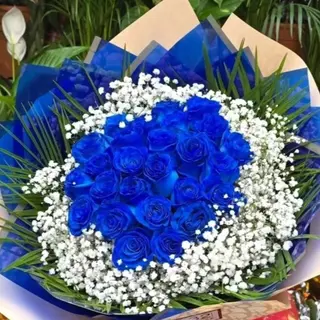 Mazzo di rose blu