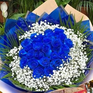 Mazzo di rose blu