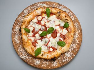Salame piccante e gorgonzola
