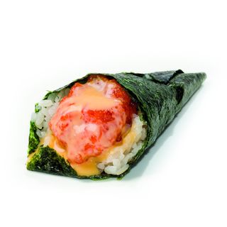 86. Temaki spicy salmone