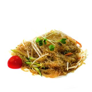 163. Spaghetti di soia con verdure